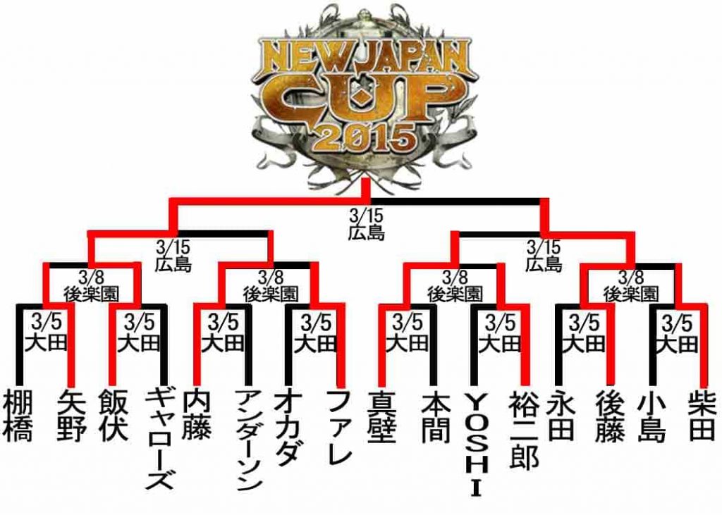 ニュージャパンカップ　2015　トーナメント表